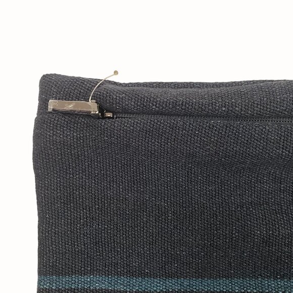 Ralph Lauren Home Mathers Throw Pillow Cover Blue Linen Zip Closure 22 x 22 Inch - Picture 14 of 16